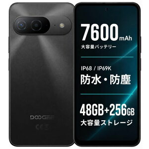 DOOGEESmart B10 �X�}�[�g�t�H�� Gemini AI�@�\ Android16 SIM�t���[ 6.63�C���` 120Hz FHD+ Helio G100 48GB+256GB ��e��7600mAh�o�b�e���[ 6400����f�J����