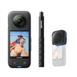 Insta360X3|360�x�J�����A�N�V�����J�����V�^1/2�C���`48MP�Z���T�[IPX8�h��5.7K360�x����72MP360�x�ʐ^��u���␳�A�N�e�B�uHDR4K��l�̎��_60fps���B��360�x�����ێ�AI�ҏW
