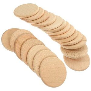 SEWACC木の板丸板木片円形木材板無地木チップ未完成木スライス丸木製スライス無塗装木製カードコースター木製ウッド木材チップ落書きDIYクラフト手工芸品記念品手芸材料装飾用学校教室…