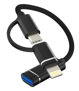 ^CvcUSBϊUSBAtoCA_v^(2in1)AppleiPhone15ProMaxPlusIpadProOTGP[uUSB-A3.0Jf[^ڍsobNAbv҃Ro[^[AbvACtHCgjOՂ[