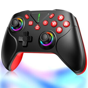 �y2025�v�V���f���zSwitch2�R���g���[���[Switch1/2��Ή��_�u���z�[���@�\TURBO�A�ˋ@�\�}�N���@�\�w�ʃ{�^���t��9�FRGB���C�g1000mAh��e��Bluetooth�����ڑ��X�C�b�`�R���g���[���[