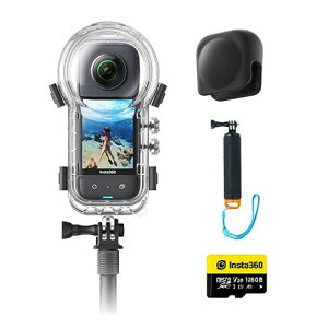Insta360X3|360�x�J�����A�N�V�����J�����V�^1/2�C���`48MP�Z���T�[IPX8�h��5.7K360�x����72MP360�x�ʐ^��u���␳�A�N�e�B�uHDR4K��l�̎��_60fps���B��360�x�����ێ�AI�ҏW