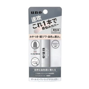 uno(ウーノ)オールインワンリップクリエイターリップクリーム2.2グラム(x1)保湿無香料かさつきしわカバーべたつかない自然血色感アップ