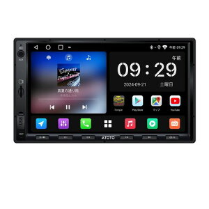 ATOTO A5L 2DIN�I�[�f�B�I��̌^ Android�J�[�i�r�A7�C���`�f�B�X�v���C�I�[�f�B�I�ACarPlay���C�����X�A���� Android Auto�AWiFi �Ή�/Bluetooth/USB �e�U�����O�A�~���[�����N�A24�o���hEQ