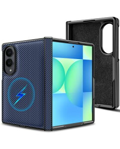 YUSHILANBO �Ή� Galaxy Z Fold8 �P�[�X �܂肽���݃X�}�z �q���W��̌^ �J�[�{�����D��͗l �u���[