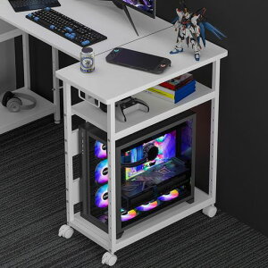 pcラック3段pcワゴン【幅30x奥行60x高さ70cm】パソコンワゴンキャスター付き棚板高さ9段階調節パソコンラックcpuワゴン両側取っ手付きプリンターラックサイドデスク木製デスクサイドワゴ…