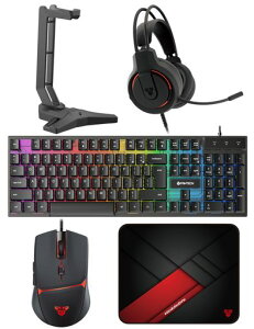 FANTECH P51S �Q�[�~���O�t���Z�b�g 5�_ �L��USB RGB PC/PS4/PS5�Ή� (Black)