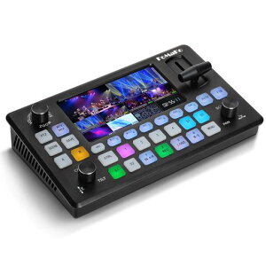 FoMaKo �r�f�I�X�C�b�`���[ HDMI����4�n�� ���C�u�z�M 1080P/60FPS USB�^�� 5.5�C���`LCD PGM|KC601 Pro