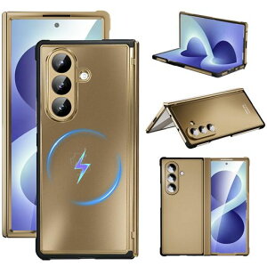 Miimall �Ή� Galaxy Z Fold 8 Ultra �P�[�X MagSafe �}�O�l�b�g���� 9H�����K���X��̌^ �q���W�⋭ �R�K�i�ϏՌ� �M�����N�V�[ Z Fold 8 �E���g�� �J�o�[ �X�}�z�P�[�X Case 360�S�ʕی�