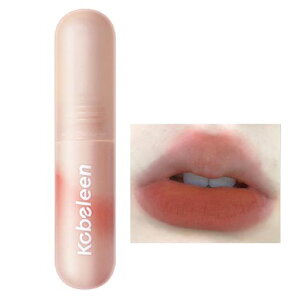 Lynlyulingerリップティント長持ちリップグロス3g口紅マット低発色泥質感潤い保湿ファッションリップ落ちないマスクつかないウオータープルーフナチュラルリップメイクレッド(03蜜柑杏色)