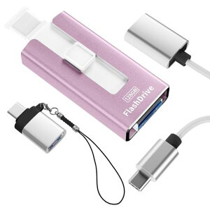 USB128GB4in1XChyAvsvEf[^ۑziPhoneΉf[^ڍsOtXg[WiOS/Type-C/USB/Micro[qڑeʃX}zUSBf[^ڍsʐ^ۑType-CϊP[u