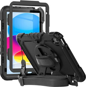 Herize iPad ��10���� ��11����(A16) �P�[�X 2022/2025 �t�B�����t��&�y���z���_�[ �V�^ iPad �\���� �\�ꐢ�� 10.9 �C���` �P�[�X�ی�V�[������ 360�x��]�̐܂��X�^���h ���R �n���h�X�g���b�v�t�c