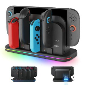 For Switch 2/1 �W���C�R�� &���^ Joy con���p ��p�[�d�X�^���h�y�V�o�� - �V��Joy con�p �[�d�Ή��z Tomistan Joy Con2�p �R���g���[���[���z�[ �d �Ή� 4�䓯���[ �d�\ �W���C�R���p �E/�� �}���[