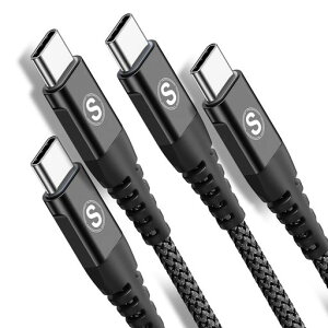 USB Type C �P�[�u���y2m/2�{�Z�b�g�z PD�Ή� 65W�}���[�d Sweguard USB-C to USB-C �P�[�u�� �^�C�vc �[�d iPhone 17/16/15 Pro Max,iPad