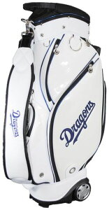 レザックス(LEZAX)中日ドラゴンズ9.0型キャスター付きキャディバッグホワイトCDCB-2420