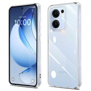 Majiyana �ɓK������OPPO Reno 13 A�p �P�[�X �N���A �ϏՌ��ی� �y�� ��������TPU�o���p�[(�N���A)