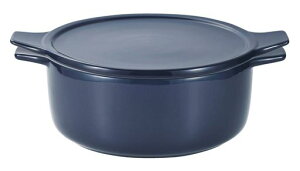 パール金属鍋18cm深型オーブン対応電子レンジ対応レシピ付ネイビーおまかせ!L-1990