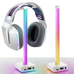 EZDIY-FAB ��� �w�b�h�z���X�^���h USB LED �f�X�N�g�b�v���C�g �w�b�h�Z�b�g�X�^���h �g�ݗ��ĊȒP �w�b�h�Z�b�g �e�[�u�� ���[�΍� PC�f�X�N����LED���C�g 50�����J���[���[�h RGB���͋C���C�c