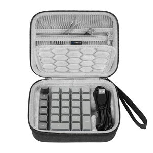 Geekria ���� �L�[�p�b�h �n�[�h�V�F�� �L�������O�P�[�X Keychron K0 Max�ƌ݊������� �|�[�^�u�� �i���o�[ �L�[�p�b�h ���[�o�b�O (�_�[�N�O���[)