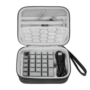 Geekria ���� �L�[�p�b�h �n�[�h�V�F�� �L�������O�P�[�X Keychron K0 Max�ƌ݊������� �|�[�^�u�� �i���o�[ �L�[�p�b�h ���[�o�b�O (�_�[�N�O���[)
