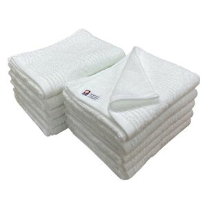 今治タオルフェイスタオル10枚組白ホテルタイプ34x85cm吸水日本製