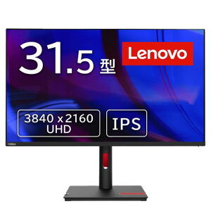 Lenovo ThinkVision T32p-30 ���j�^�[ 31.5�C���` UHD(4K)�y100%sRGB / 95%DCI-P3 / Type-C 90W���d�Ή��z IPS�t�� ����� VESA�Ή� USB 3.2 HDMI DP