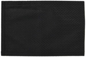 Cleibヘリンボーン柄撥水加工ティーマット4枚組み約20x30cmブラックFS006