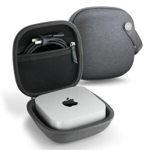 Spigen Mac mini M6/M5 Pro/M4 Pro/M4 �Ή� �|�[�` �~�jPC ���[�P�[�X �N���X�f�� (�`���R�[���E�O���[)