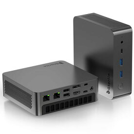 Glorlin ミニPC AMD Ryzen 7 PRO 8845HS【2026新登場・高性能】 mini pc 16GB DDR5 1TB SSD 8コア16スレッド 最大5.1GHz 最大256GB・4TB拡張対応 小型PC 4画面4K出力