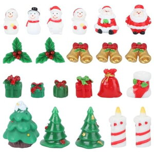 TOYMYTOYクリスマス飾りミニチュア置物置き物69個ミニクリスマスオーナメント手作りアクセサリー樹脂クリスマス置物装飾クリスマス飾り卓上置物