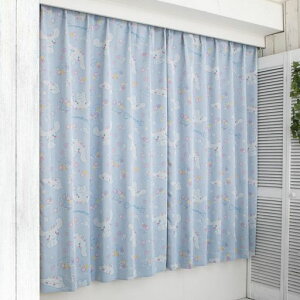 シナモロールシナモン2級遮光遮熱カーテン幅100x135cm丈2枚セットサンリオ丸洗い可かわいい女の子キャラクターSB-601-S