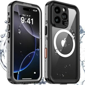 �yIP68�h���h�o�E�ČRMIL�K�i�zTmacjumpiPhone16Pro�p�P�[�X�h���P�[�X�ϏՌ��ČRMIL�K�iMagSafe�EQi�[�d�E�����B�e�Ή��J�����ی슮�S�h���h��h�o����~�ߊ�䗼�ʃP�[�X�S�ʕی�