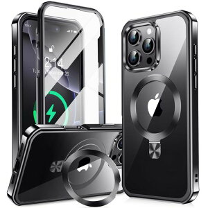 y360°SʕیEX^hEMagsafeΉzKELLCASEiPhone16ProMaxpP[XʉBX^hECDOcCX[dphone16promaxJo[ϖh~PCwʃbLop[