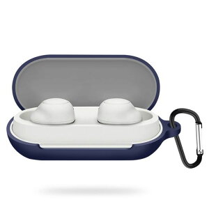 ANYOI SONY WF-C700N 用 ケース ソニー ワイヤレス イヤーホン 用 シリコン保護ケース WF-C700N 耐衝撃 全面保護カバー キズ防止 装着充電可能 防水 防塵 紛失防止 男女兼用 カラビナ付き 保護ケース