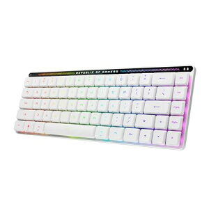ASUS �Q�[�~���O�L�[�{�[�h ROG Falchion RX Low Profile 65% ���C�����X���J�j�J���L�[�{�[�h ROG RX���w���[�v���� 26.5mm���^�݌v �L�[�{�[�h �É��d�l �g���v�����[�h�ڑ� �}���`�f�o�C�X�ؑ� macOS�c