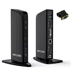 WAVLINK13-In-1USBCDock/jo[ThbLOXe[V/gvfBXvCDock/PC100W̏[dΉ/1*4KHDMI/1*2KHDMI/1*2KDVI|[g