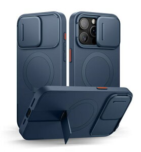 SURITCH ���C�P�[�XiPhone 15 pro max�ƌ݊��� �ƃJ�����ی�J�o�[�ƒ����\�ȃX�^���h ���h�~�ϏՌ��ی�J�o�[iPhone 15 pro max�p (�u���[)
