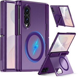 Miimall �Ή� Galaxy Z Fold 8 �P�[�X MagSafe �}�O�l�b�g���� 2way�X�^���h �t�B������̌^ �N���A�}�b�g ������ �q���W�ی� �ϏՌ� �M�����N�V�[ Z Fold 8 �J�o�[ �X�}�z�P�[�X Case �h�o �R�K�i