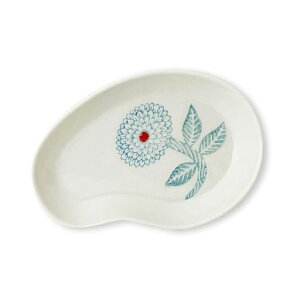 ジェイキッチンズ(J-kitchens)J-kitchens勳山窯プレート変形皿中銘々皿波佐見焼日本製ダリアライトブルー