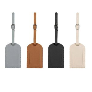 FUOOOOOGUI(ふうぐい)荷物タグバッグ用ネームタグネームタグラゲージタグPU皮製柔らかい防水丈夫超軽量紛失防止旅行用出張用スーツケースバッグ用名刺ホルダーラゲッジタグ目印スーツケー