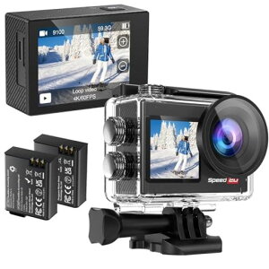 HiicamSpeed20�A�N�V�����J�����E�F�A���u���J����4K/60fps�������掿6��EIS��u���␳�E�F�A���u���J���������J�����X�|�[�c�J�����h���P�[�X�t����40m�h��1350mAh��e�ʃo�b�e���[
