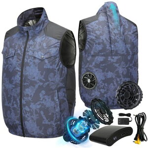 [Amxmecln] �y���S�d��35V�����o�� �̊�-17°C�z�����ԉғ� 2026�ŋ����� �ŋ��󒲍�ƕ� 20000mAh �t�@���t���x�X�g �t�@�� �o�b�e���[ �Z�b�g ��ƒ��ŐV �M���Ǒ΍� (L, �l�C�r�[����)