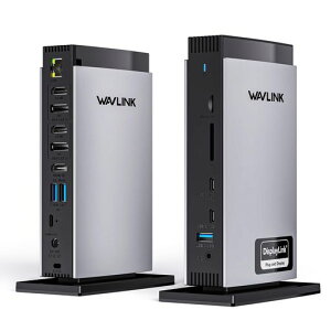 WAVLINK15-in-1jo[TDisplayLinkhbLOXe[VAM1/M2/M3MacWindowsp̃gv4KUSB-C/USB