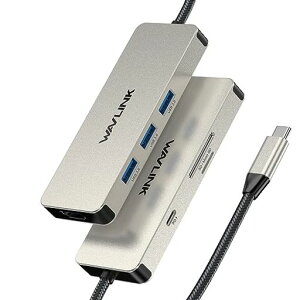 WAVLINK7-in-1USBChbLOXe[VA}`|[gA_v^A4KHDMIóA100WPD́A3x5GbpsUSB3.1ASD/TFJ[h[_[AUSBChOAThunderbolt3/4m[gPCp