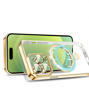 MuZiF iPhone 15 Pro Max �p �P�[�X MagSafe�Ή� �����O�t�� �N���A ���b�L���H �J�o�[ �ԍڃz���_�[�Ή� ���@�\ �����Y�ی� ���^�y�� �ϏՌ��\�� �����_�炩��TPU �A�C�t�H��15 �v���}�b�N�X ���C�J�c