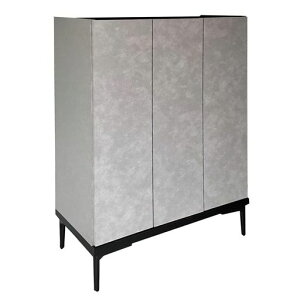 アルファタカバシューズボックス下駄箱完成品日本製大川家具幅75cm75薄型脚付きスリム収納大容量収納省スペース木製幅75x奥行35cmx高さ107.2cmホエールグレー大理石調