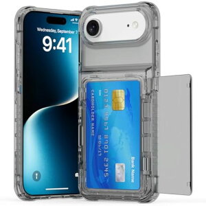 MuZiFiPhoneAir�p�P�[�X�N���A�ČRMIL�K�i�̕ی�J�[�h���[�ϏՌ��\�����ϖh�~�C�菝�h�~����PC�w�ʃN���A�A�C�t�H��Air�p�J�o�[iPhone17Air�N���A�P�[�X(iPhoneAir�p�u���b�N)