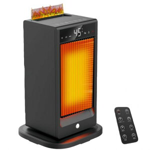 【2025日本初登場・セラミックヒーター・空気清浄機】AI知能恒温超音波加湿機能4D炎効果電気ファンヒーター加湿マイナスイオン小型【速暖1200W・乾燥対策・脱臭除菌】人感センサー暖房…