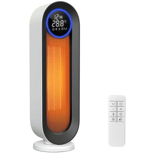 セラミックヒーター速暖【2025冬新型ECO省エネ首振り】1~12Hタイマー機能リモコン付電気ファンヒーター電気ストーブLED大型ディスプレ節電対策6-10畳転倒自動OFF過熱保護切り忘れ防止メモ…