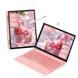 �m�[�g�p�\�R��2in1�yWin11&Office2024���ځz N95 CPU(�ő�3.4Ghz) 10.95�C���`2K IPS(2000*1200) 360�x��]�\�^�b�`�X�N���[�� DDR5 12GB RAM / 512GB